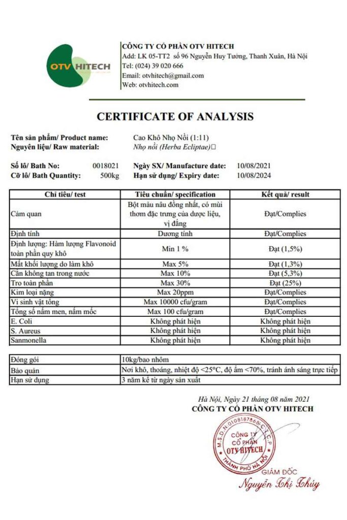 COA Cao khô Nhọ Nồi OTV